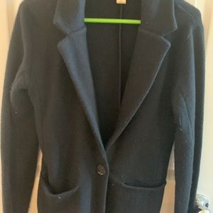 Wool Ann Taylor LOFT classic black blazer, M